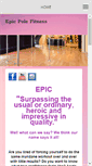 Mobile Screenshot of epicpolefitness.com
