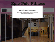 Tablet Screenshot of epicpolefitness.com